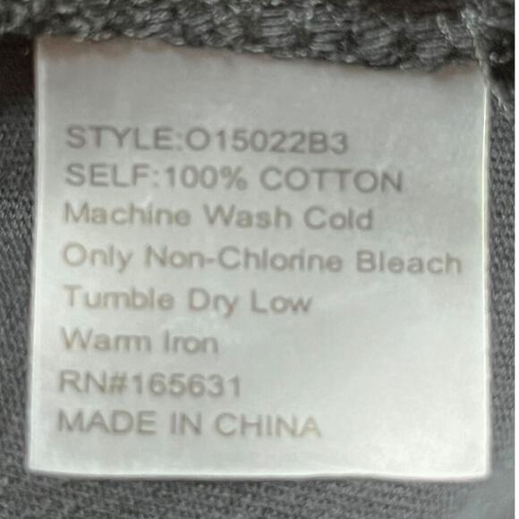 Johnny Was Calme Boxy Fit Cropped Pocket Tee Cotton Black Womens Size Medium NWT - Picture 6 of 7